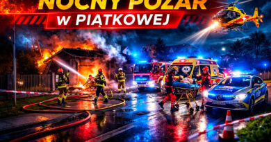 Dramatyczny pożar w Piątkowej