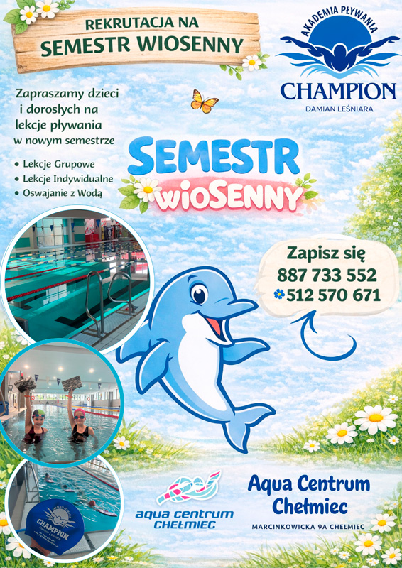 Szkoła Pływania CHAMPION - małe grupy zamiast masówki