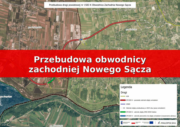 Duże utrudnienia w Chełmcu i okolicach. Startuje przebudowa obwodnicy Nowego Sącza.