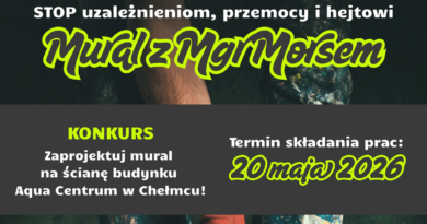 Mgr Mors stworzy mural w Chełmcu. Pomogą mu uczniowie – ruszył konkurs