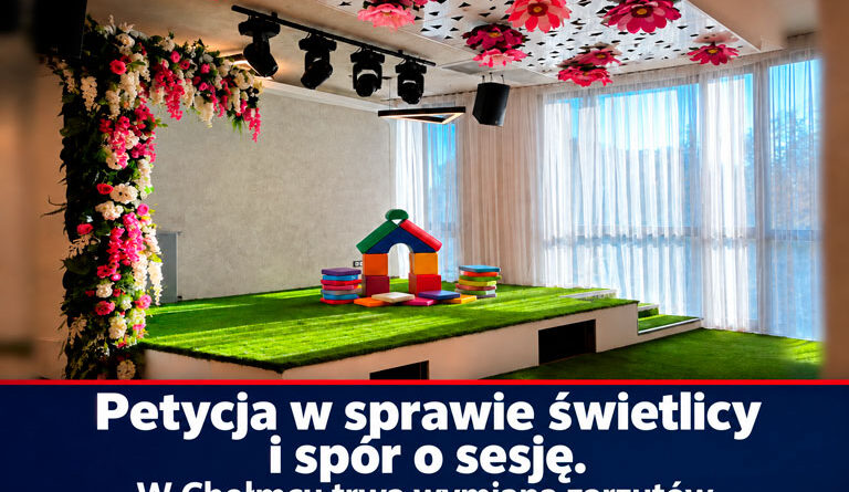 Petycja w sprawie świetlicy w Chełmcu i spór o sesję rady