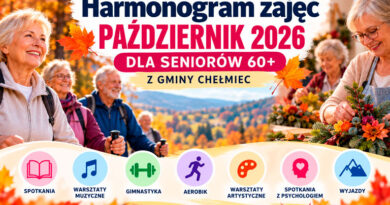 Październikowy harmonogram zajęć dla seniorów w gminie Chełmiec