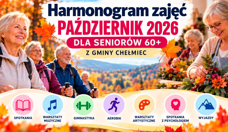 Październikowy harmonogram zajęć dla seniorów w gminie Chełmiec