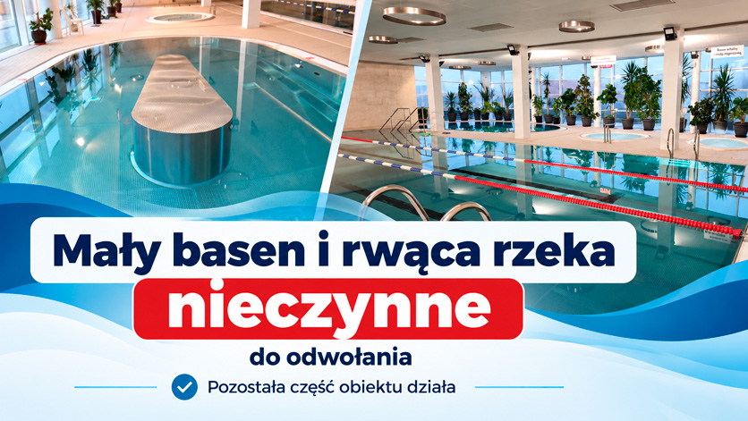 Awaria na basenie w Chełmcu – większość atrakcji nadal dostępna dla klientów