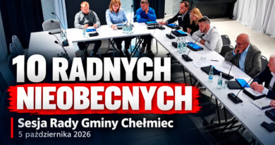 10 radnych nieobecnych na sesji Rady Gminy Chełmiec