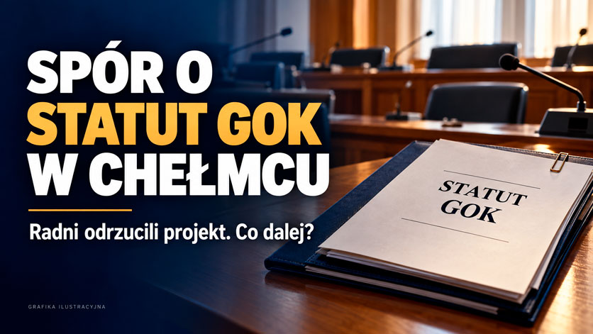 Statut GOK ponownie odrzucony. Wójt i grupa radnych spierają się o kontrolę nad kulturą w Chełmcu